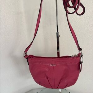 COACH VINTAGE Pink Mini Pleated Crossbody Bag NWOT